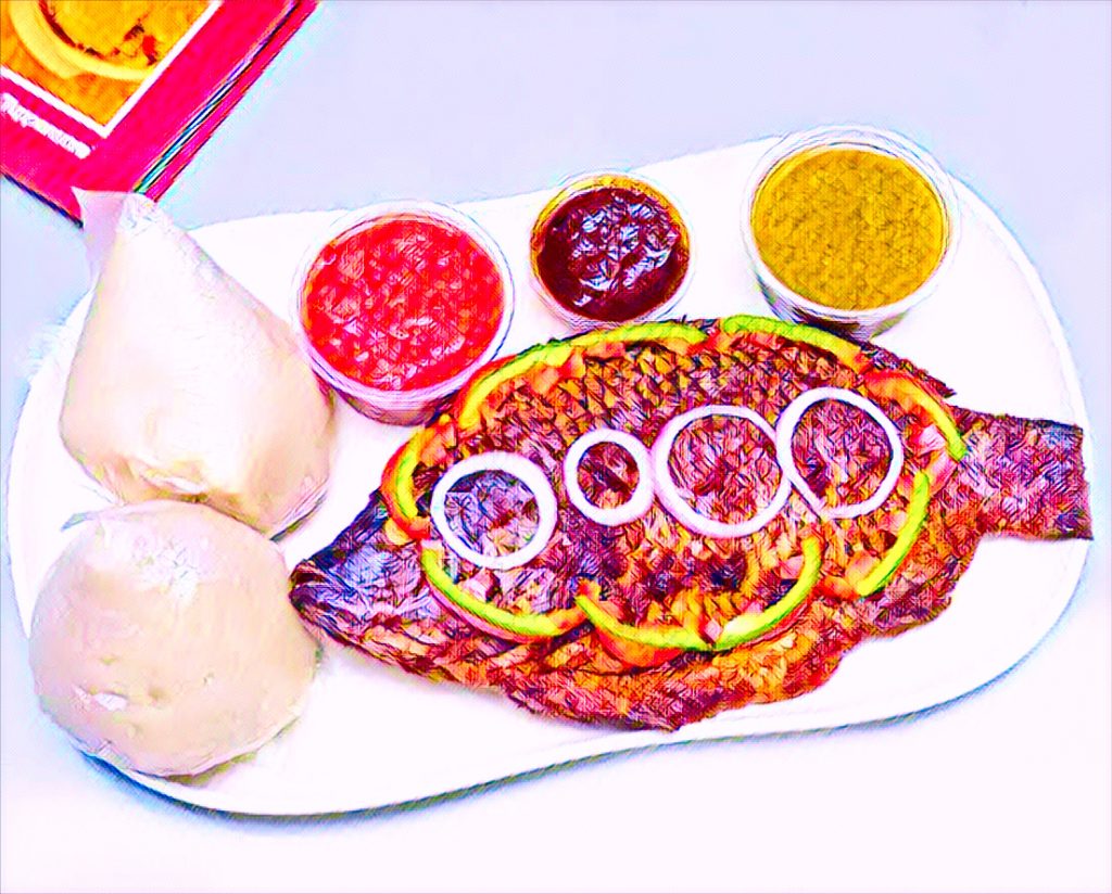 Banku and tilapia