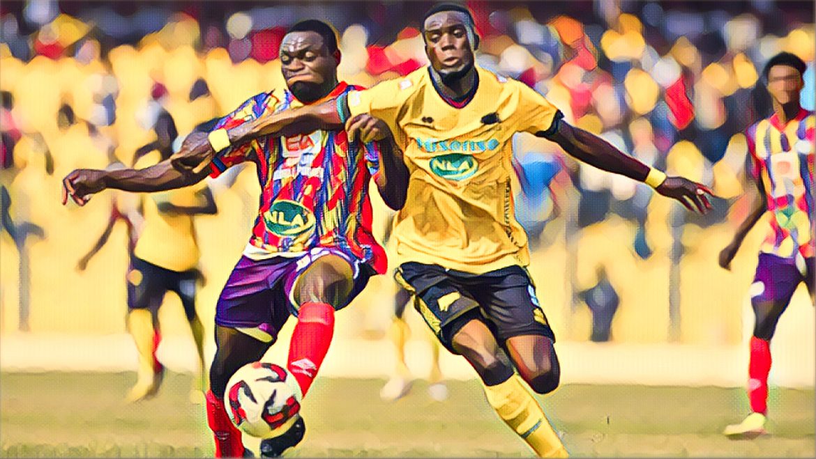 Accra Hearts of Oak and Asante Kotoko players during Super Clash